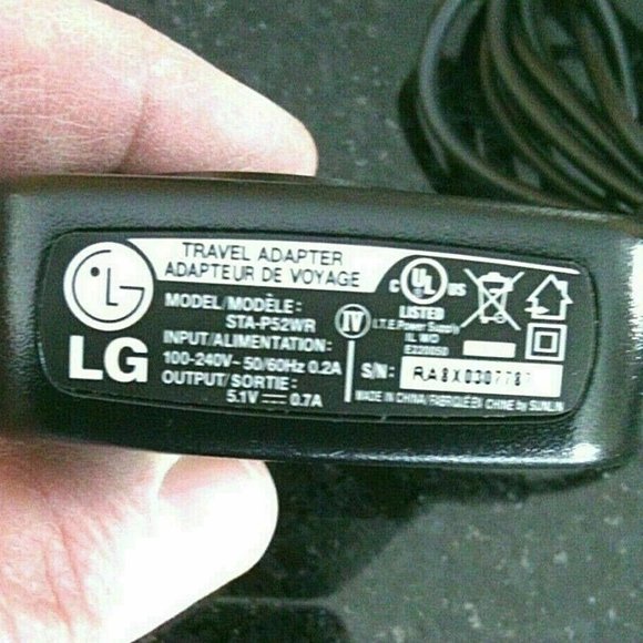 LG Travel Charger Mobile Phone STA-P52WR Plug Wall Adapter Cell Black Home Fit - Picture 16 of 16